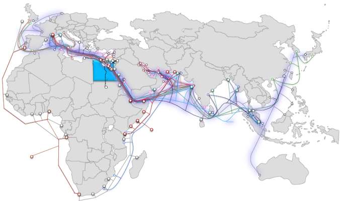 Egypt's strategic location map